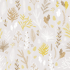 Seamless Christmas pattern.