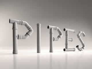 PVC Pipe word