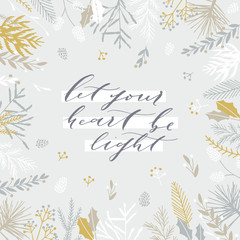 Christmas greeting card.