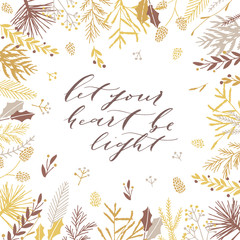 Christmas greeting card.