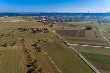 Luftaufnahme Waldenbuch in Baden Württemberg