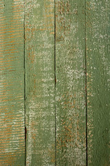 old wooden board of green color