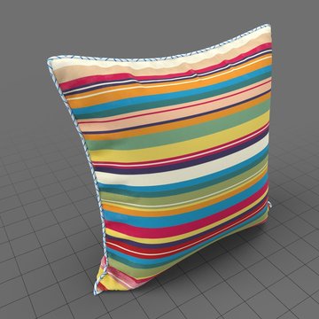 Upright piped edge pillow