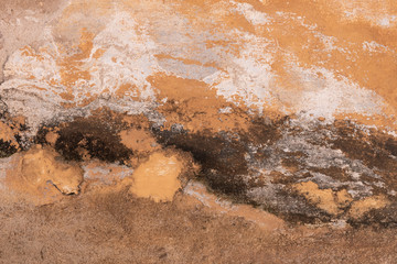 Stained damp outer wall. This wall can use the help of a waterproofing restoration