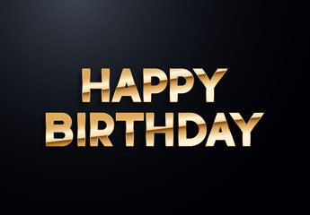 Holiday letters with gold effects. High quality vector illustration