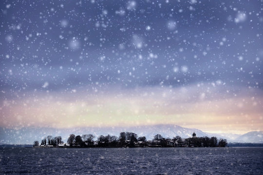 Christkindlmarkt auf der Fraueninsel am Chiemsee