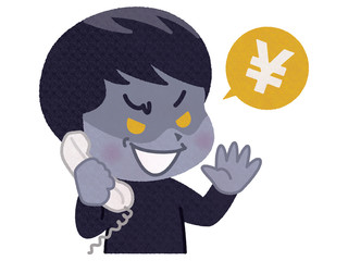 悪巧みをする男性