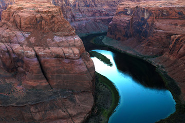 horseshoe bend at sunset. -page arizona,usa. View