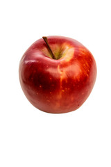 Bright red apple, close-up