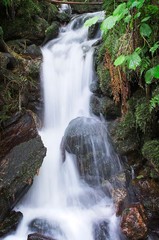 Obraz premium Waterfall at Pontedeume, Spain
