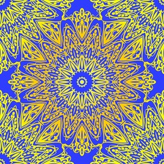 Seamless Geometrical floral texture. Vector illustration. For design, wallpaper, fashion, print.