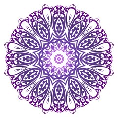 Modern Decorative floral color mandala. round Shapes. illustration.