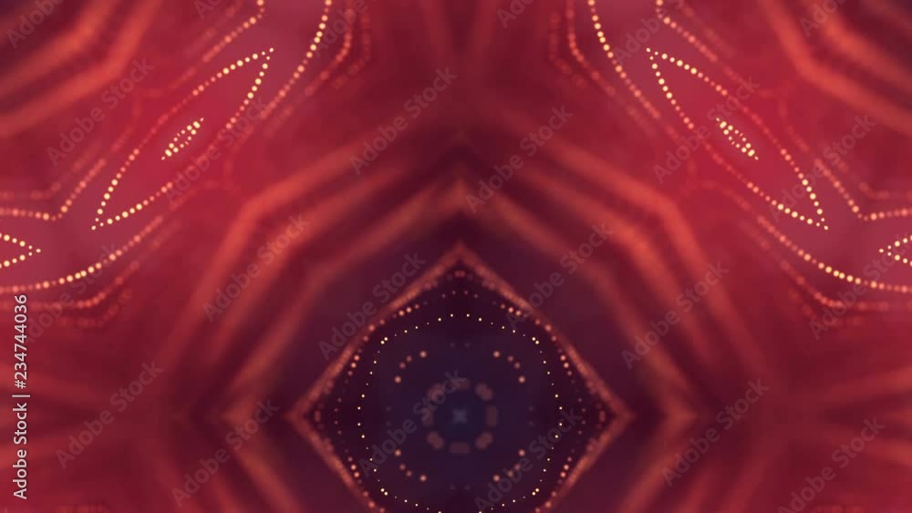Poster 4k interesting abstract looped backgrounds with luminous particles with depth of field. suitable for