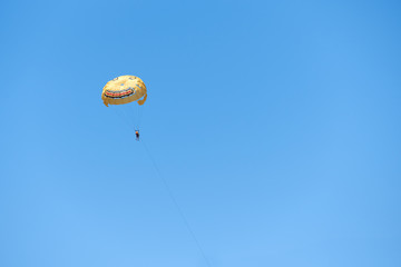 Parasailing in summer.