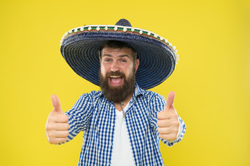 Male barber care. sombrero. mexican man. mexico. Mature hipster with beard. Bearded man. brutal...