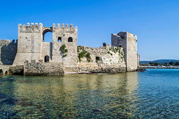 the castle of Methoni Messenia Peloponnese Greece - medieval Venetian fortification