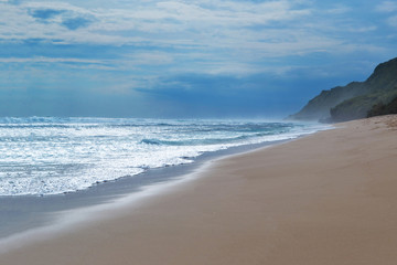 Sandy beach near the Indian Ocean
