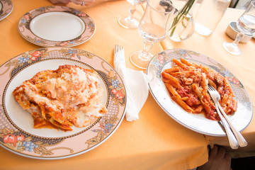 food in the restaurant