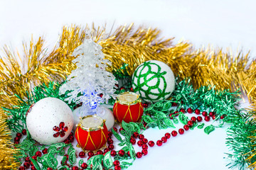 Christmas and New Year ornamenal decoration