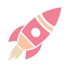Pink Rocket Launch