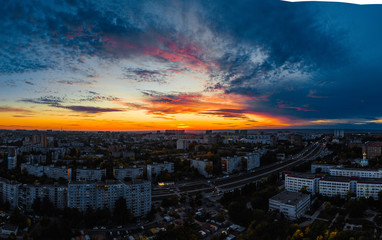 Sunset city photo