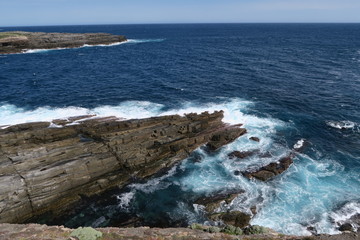 Meeresbrandung Ozean und Klippen in Australien