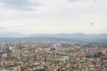 aerial view of the city