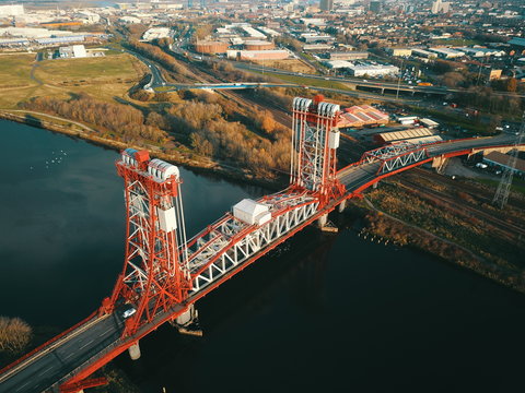 The iconic newport bridge in middlesbrough teesside
