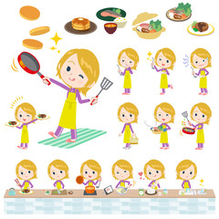 school fair skin girl purple jersey_cooking