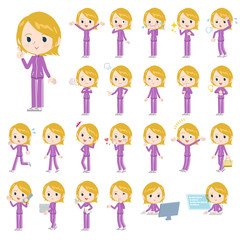school fair skin girl purple jersey_emotion