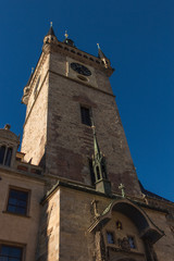 Edifício histórico na cidade de Praga na República Tcheca