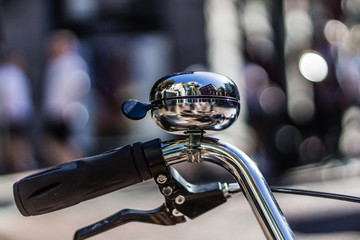 Fototapeta premium Bicycle bell in Vancouver, BC, Canada