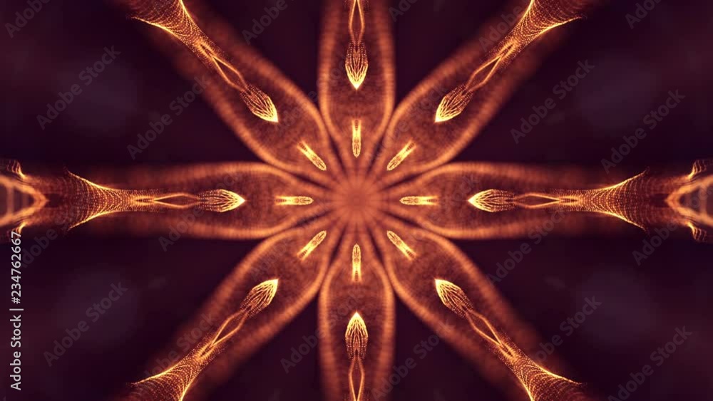 Poster 4k abstract looped backgrounds with luminous particles with depth of field. suitable for holiday pre