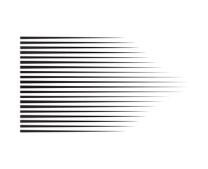 Perspective speed motion lines. wavy horizontal comic manga style abstract background