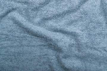 Gray hotel towel wave texture or material close up