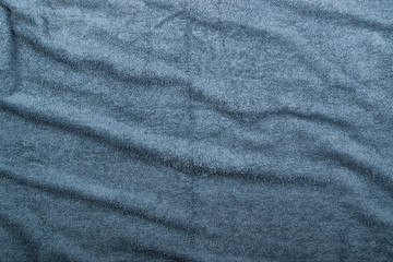 Gray hotel towel wave texture or material close up