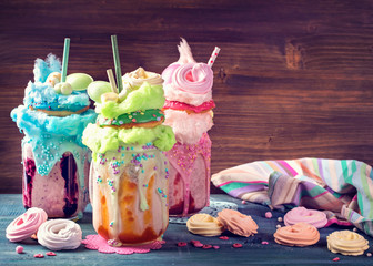 Freakshakes with donuts