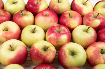 Red and Green Soft Apples Pattern Top View