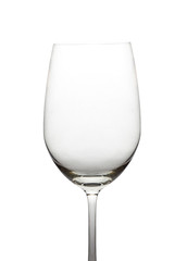 Empty wine glass. isolated on a white background