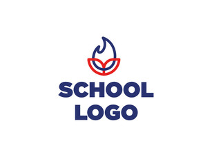 book fire school logo