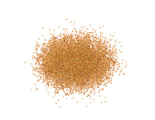 Dried organic alfalfa seeds or dry medicago sativa isolated