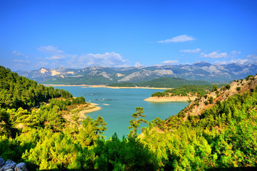 Obraz premium Karacaören dam pond