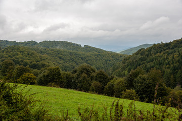 Fototapeta na wymiar misty day in slovakia tatra mountains
