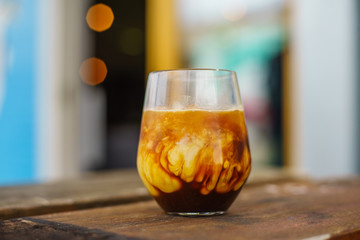 Ice Coffee with almond milk 