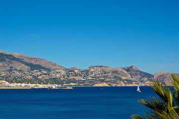 Seascape on sunny day