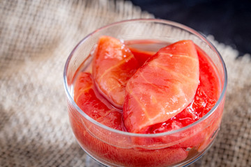 Brazilian homemade dessert AKA goiabada with cheese. Very traditional combination.