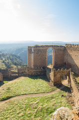 Ruins of templar castle of Montalban in Toledo