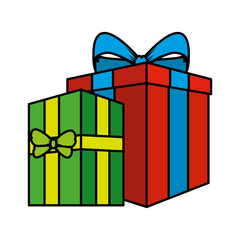 gifts boxes presents icons