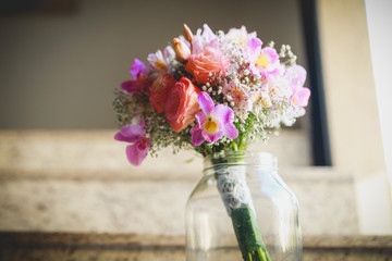 bridal bouquet rustic
