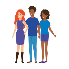 Obraz premium group of people characters